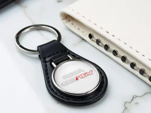 Opel Auto Key Chain Cuero Alta Edición Deriva